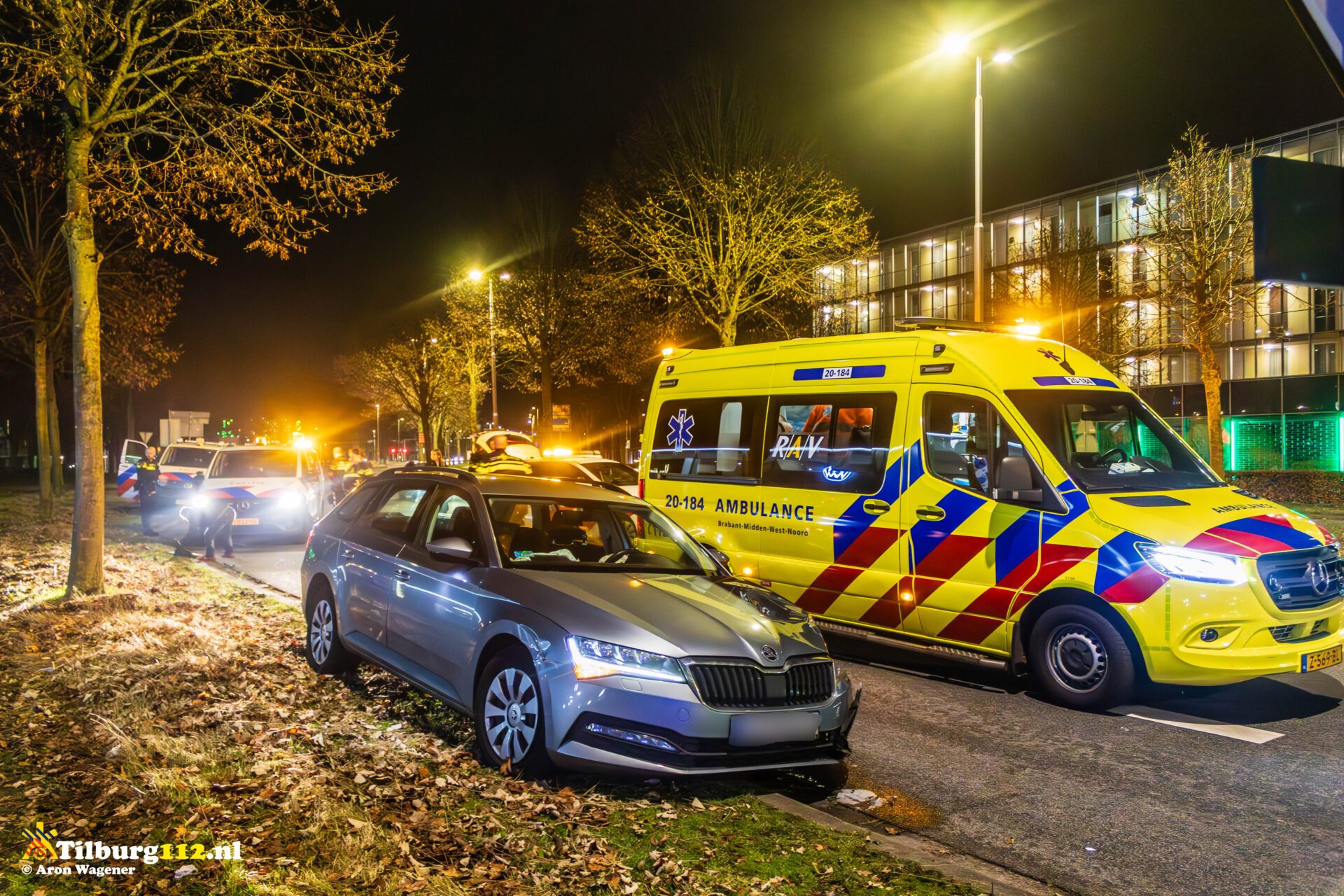 Persoon aangehouden na ongeval tussen twee voertuigen Ringbaan Noord Tilburg