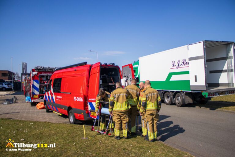 Ongeval bij een incident aan Tilburg.