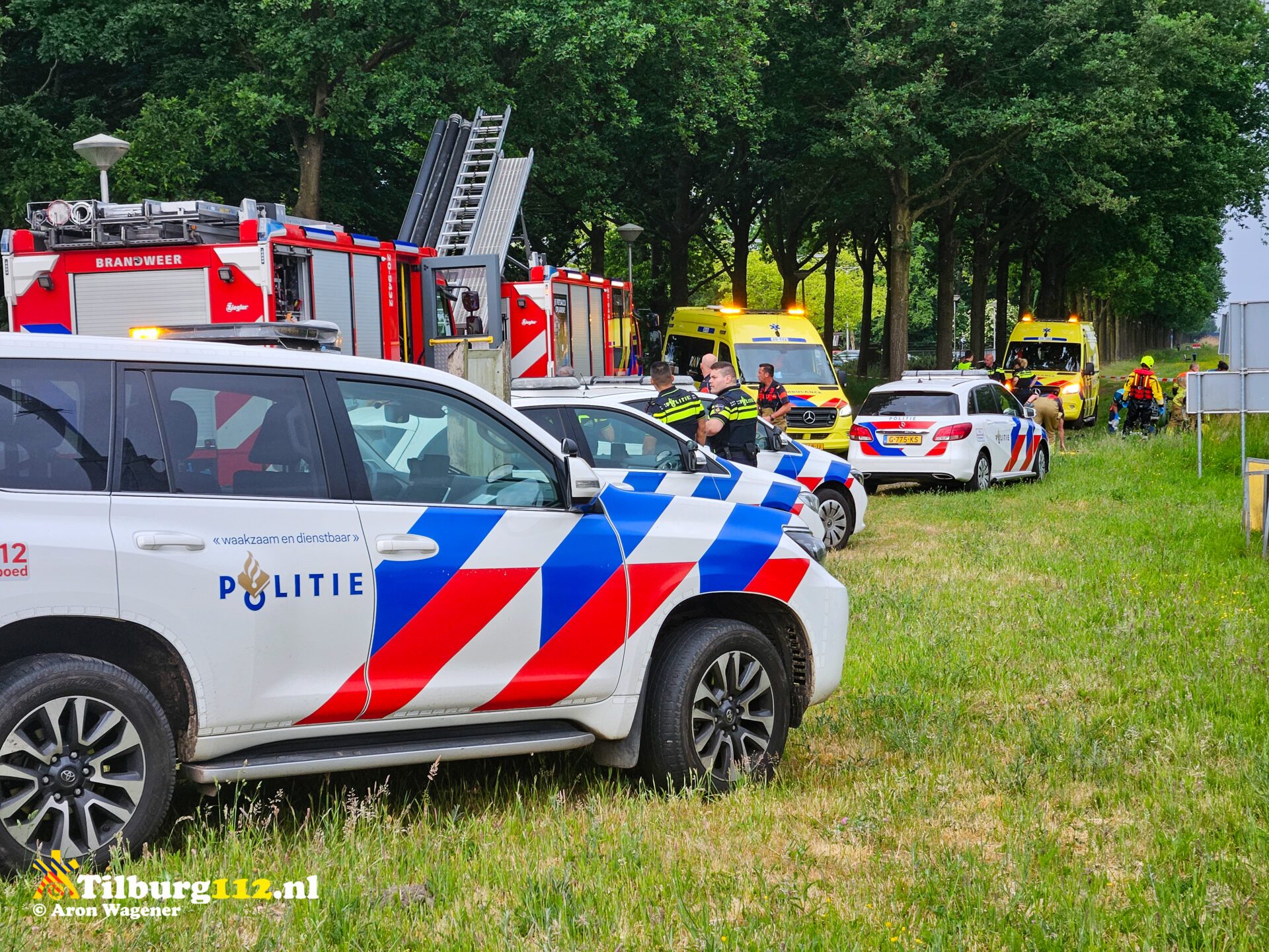 Oudere man uit het water gehaald en gereanimeerd Goirkekanaaldijk Tilburg