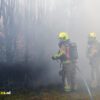 Veel rook bij brand in heg, brandweer rukt groots uit Hulten