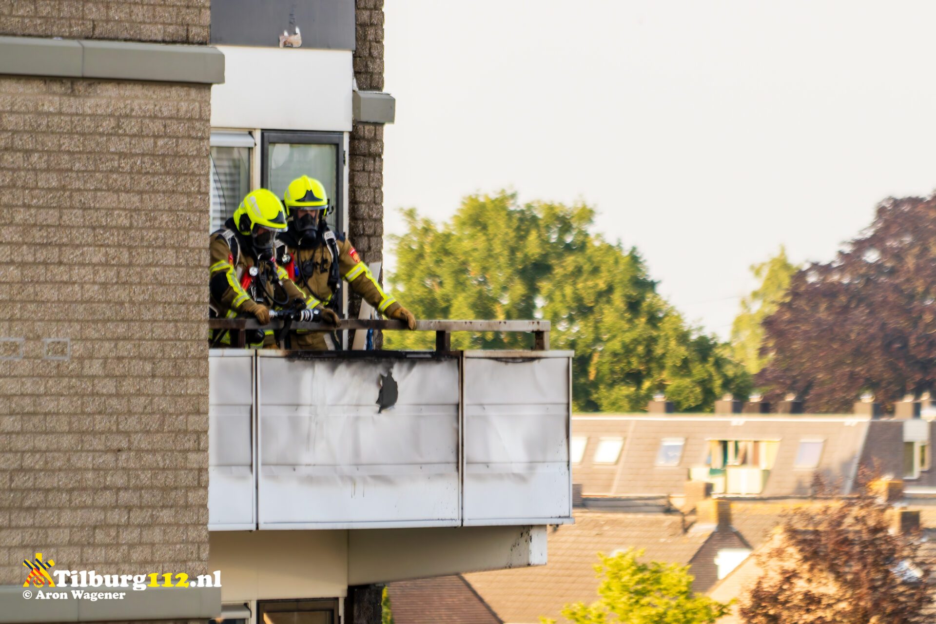 Vrouw raakt gewond bij brand op balkon Rembrandtstraat Dongen