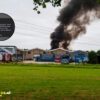 Grote brand bij autosloperij Watertorenstraat Dongen