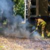 Grasmaaier veroorzaakt brand tijdens werkzaamheden Baroniebaan Tilburg