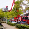 Brandweer in actie na mislukte poging woning binnen te komen Berlagehof Tilburg