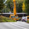 Voetganger bekneld na instorten loopbrug Leijparkweg