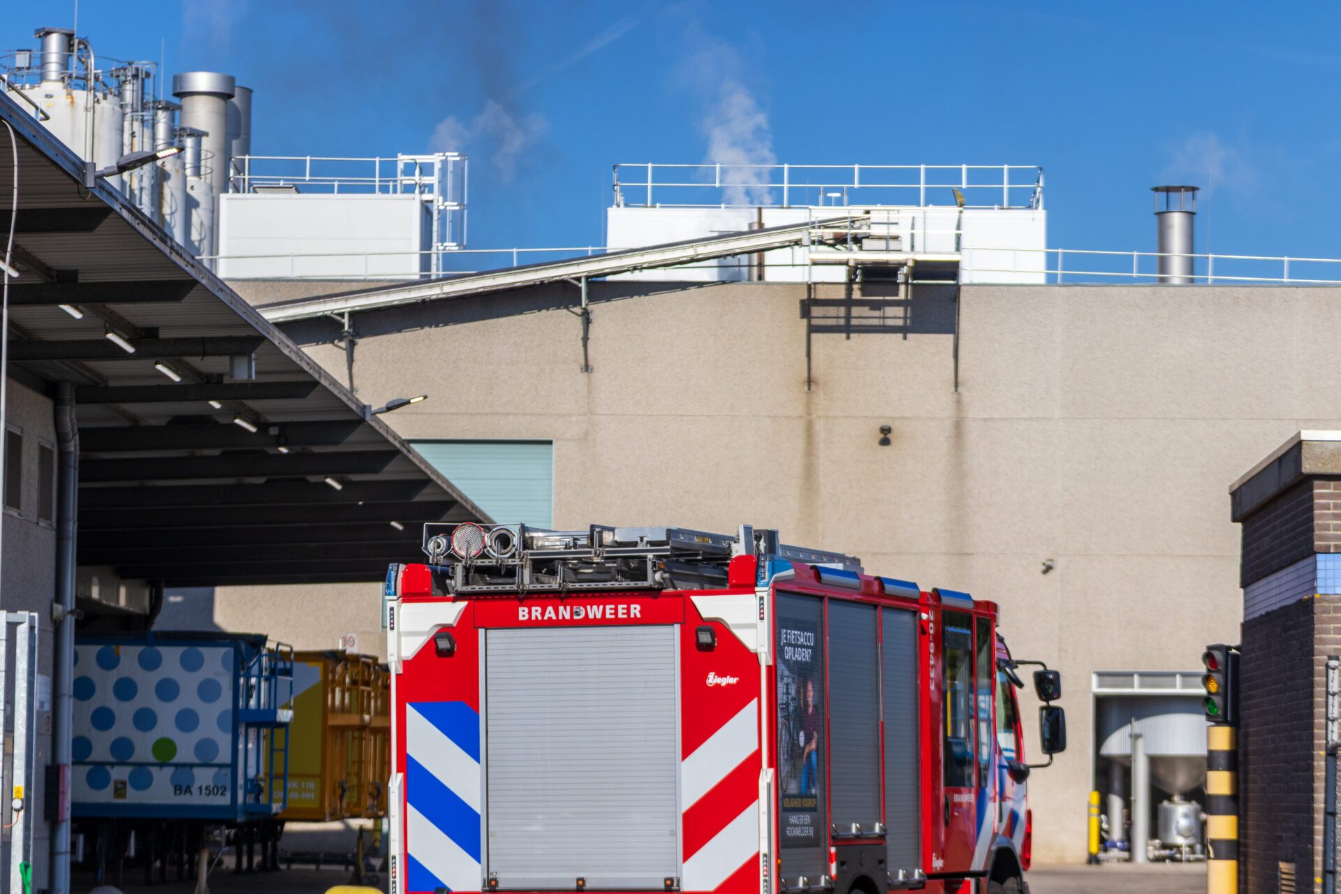 hulpdiensten uitgerukt na brand bij Agristo