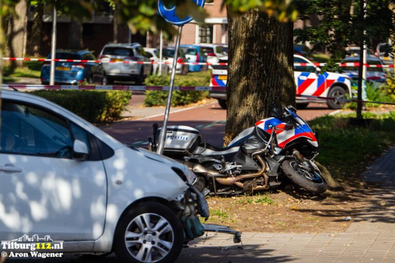 Ongeval bij een incident aan Tilburg.