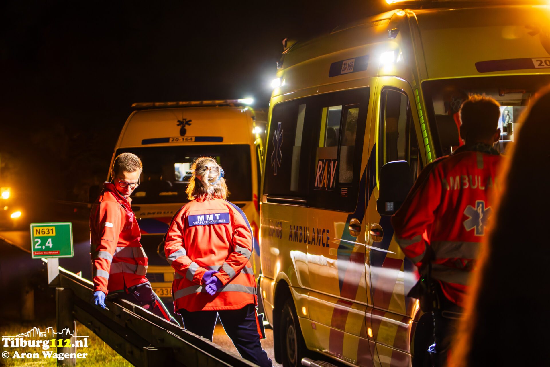 Vrouw zwaargewond bij ernstig ongeluk op N631 Rijen