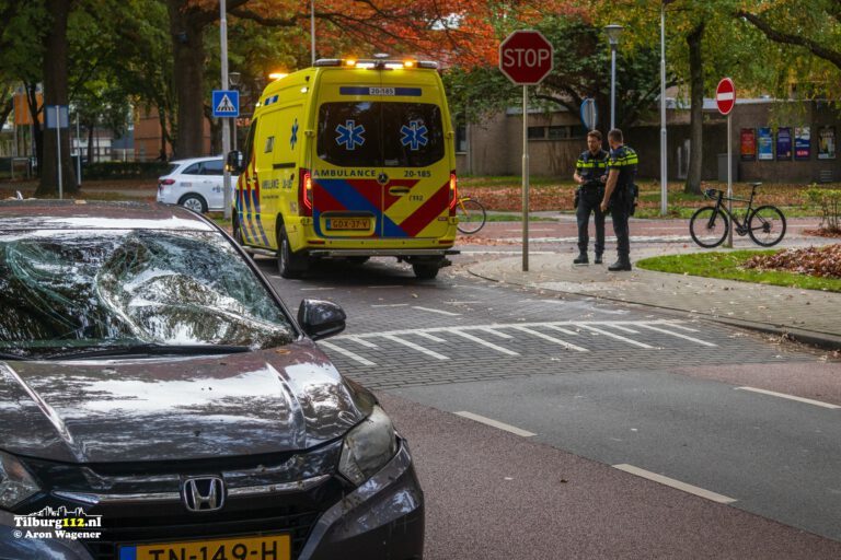 Ongeval bij een incident aan Tilburg.