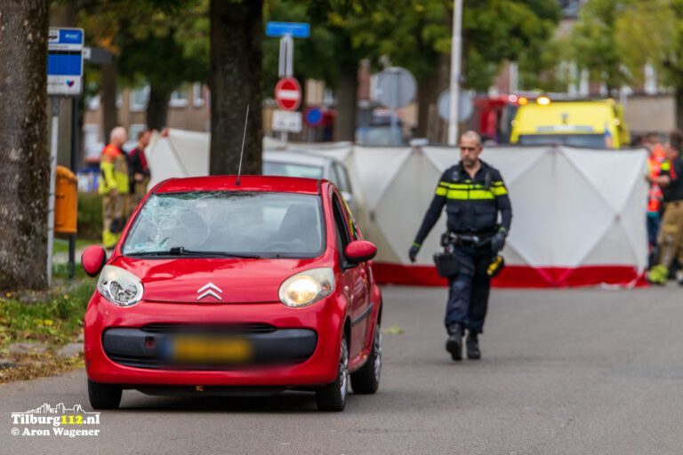 Ongeval bij een incident aan Tilburg.