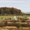Vliegtuig slaat over kop tijdens landing Vliegbasis Gilze-Rijen