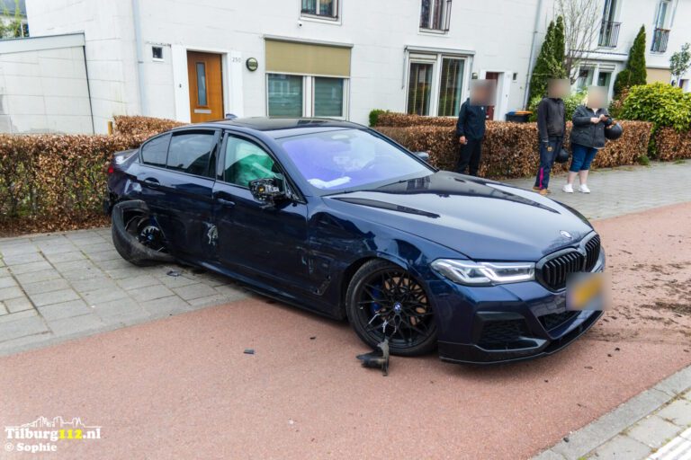 Ongeval bij een incident aan Tilburg.