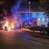 Tesla volledig uitgebrand aan Transvaalplein in Tilburg