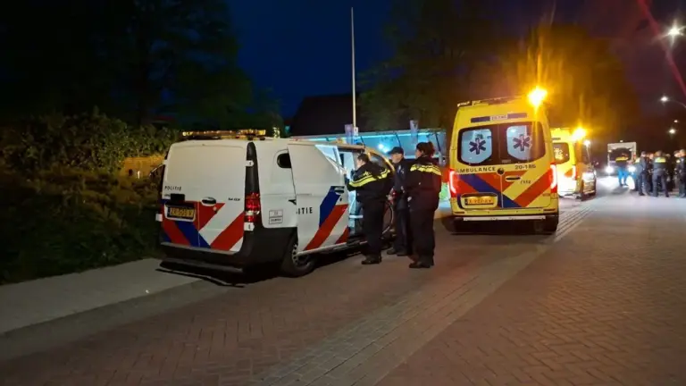 Ongeval bij een incident aan Waalwijk.