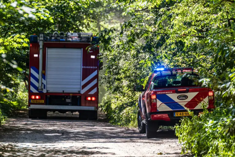 Brand bij een incident aan Tilburg.