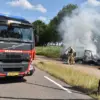 Brand bij een incident aan Dongen.