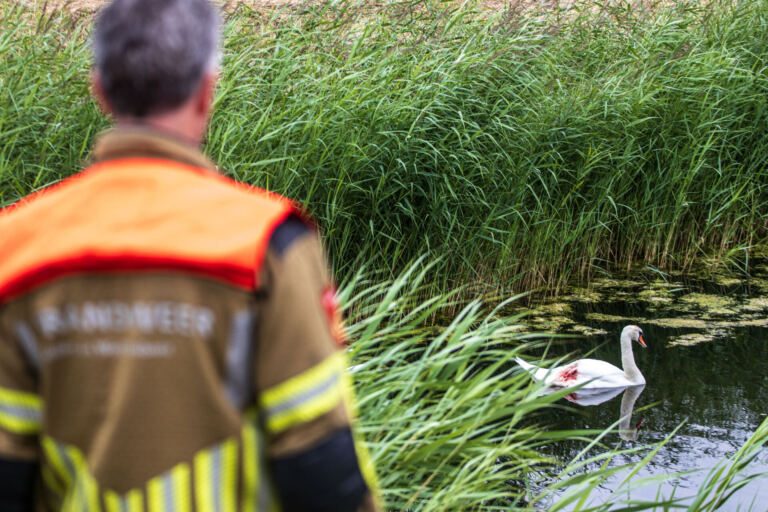 Brand bij een incident aan Tilburg.