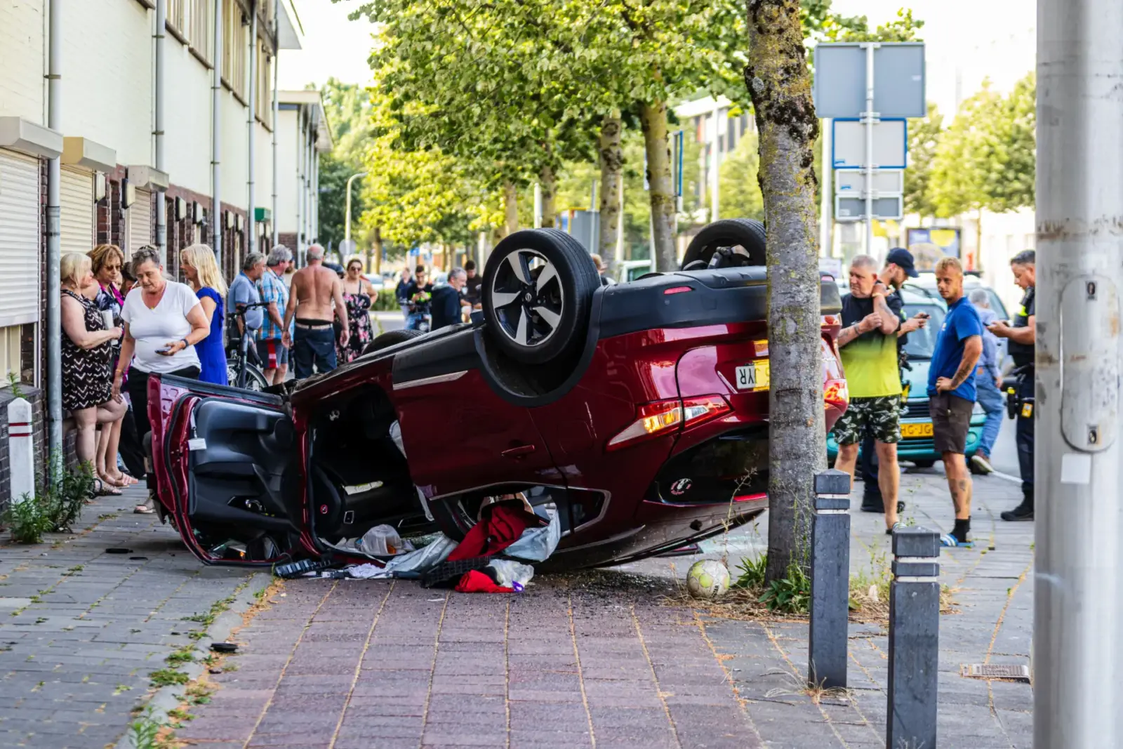 Ongeval bij een incident aan Tilburg.
