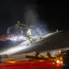 Brand bij een incident aan Oosterhout.