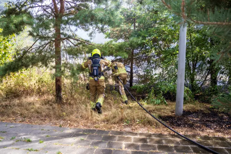 Brand bij een incident aan Tilburg.